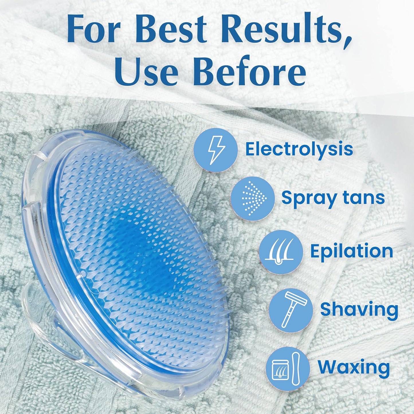 Dylonic Exfoliating Body Scrub Razor Bump Brush and Ingrown Hairs Solution - Skin Exfoliator for Body Shaving Irritation, Strawberry Legs, Armpit, Bikini Line - Exfoliator Scrubber Loofah