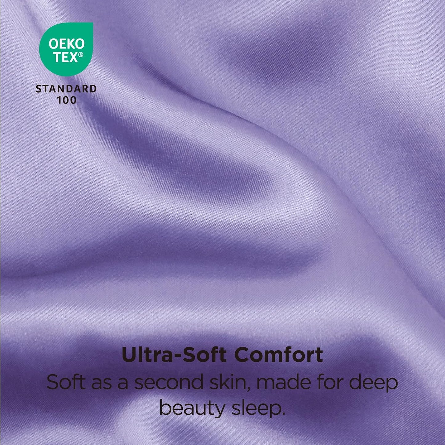 Bedsure King Size Satin Pillowcase Set of 2 - Lilac Silky Pillow Cases for Hair and Skin with Envelope Closure, Similar to Silk Pillow Cases, Gifts for Women Men, 20x36 Inches, 2pcs