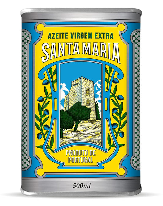 Santa Maria Portuguese Extra Virgin Olive Oil - Vintage Metal Tin - 500ml