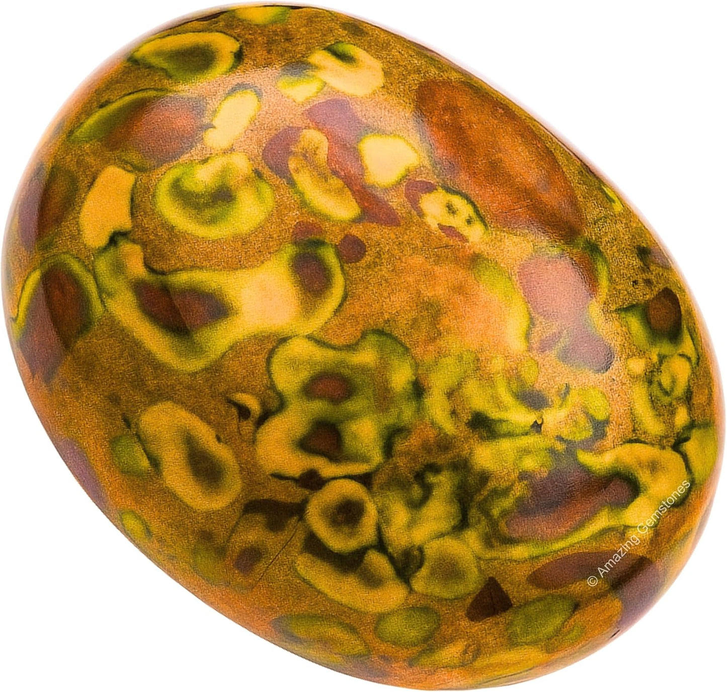Amazing Gemstone Fruit Jasper Palm Stone - Healing Crystal