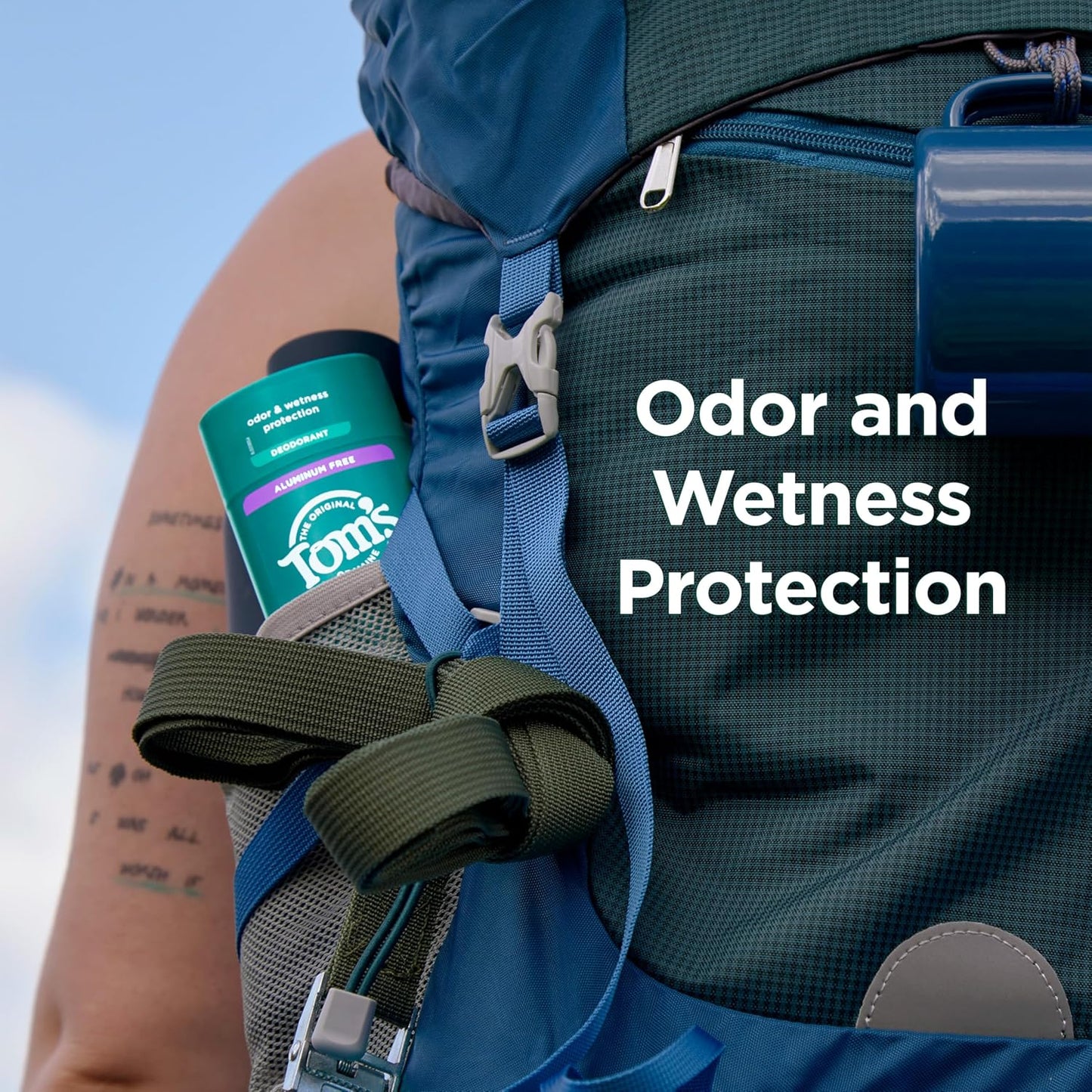 Tom’s of Maine Wild Lavender Aluminum Free Natural Deodorant For Women & Men | Goes on Clear | Odor & Wetness Protection | Naturally Derived and Moisture-Locking Ingredients | 3.25 oz (2 Pack)