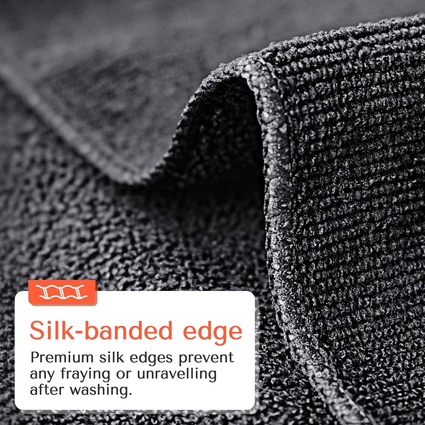 TASALON Microfiber Hair Towel for Salon - 10 Pack - 29 x 16 Inches, Quick Dry and Ultra-Soft Facial Towels with Soft Absorbant - Black