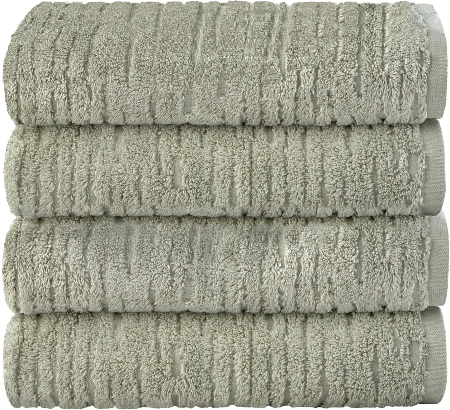 SKL Home CloudSoft Cotton Luxury 4 Pc Bath Towel Set, Sage