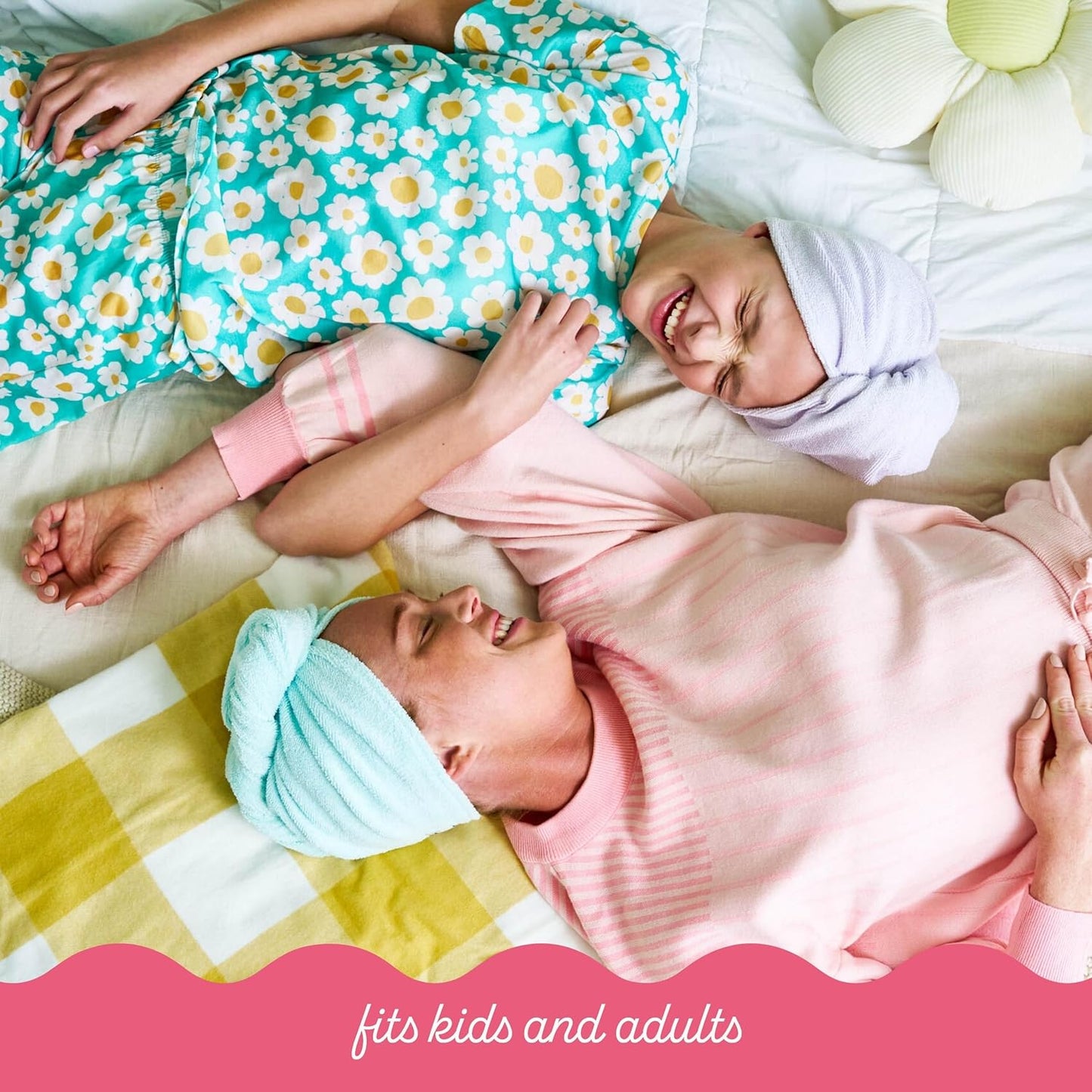 Turbie Twist 2-Pack Microfiber Hair Towel for Beauty, Travel, Gifting - Hair Wrap Turban for Straight, Wavy & Curly Hair - Premium Personal Care - Mermaid