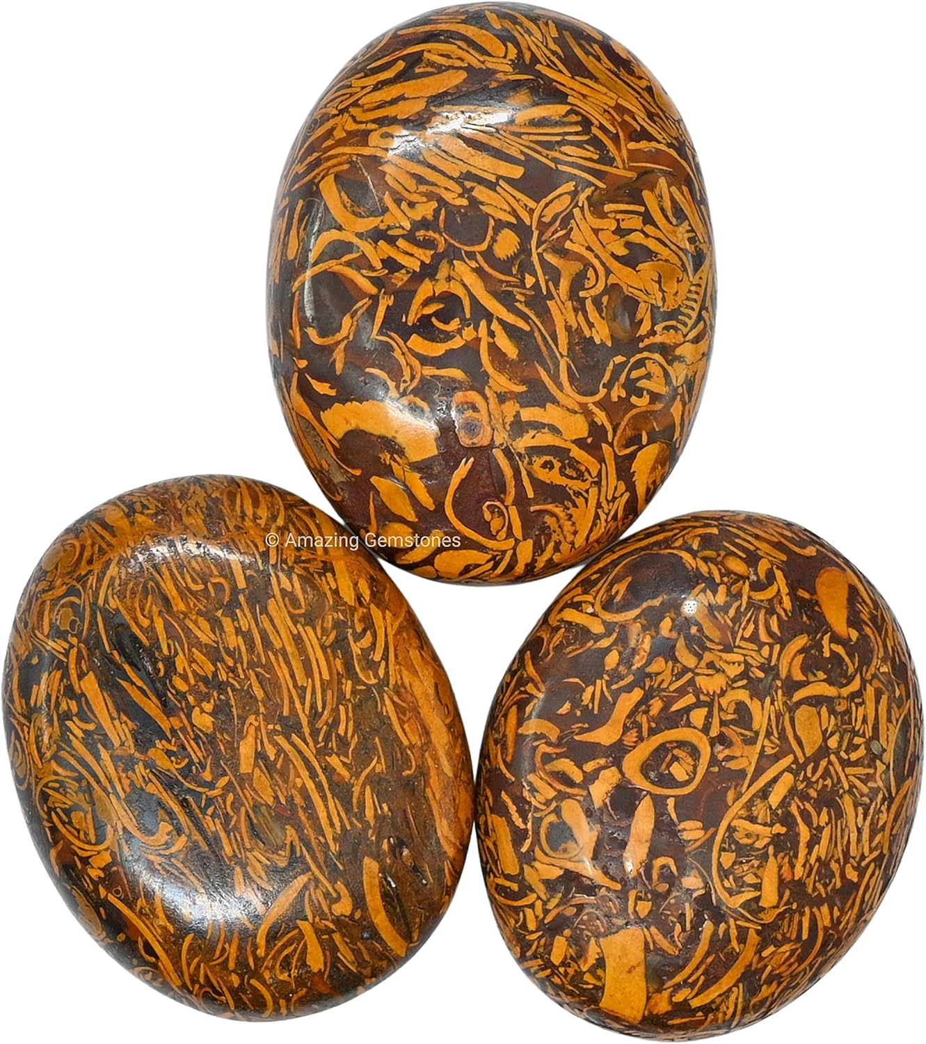 Amazing Gemstone Mariyam Jasper Crystals and Healing Stones - Large Palm Stone Crystals Piedra - Crystal for Good Luck, Balanced Positive Energy, Meditation - Unique Stocking Stuffers, Gifts for Women