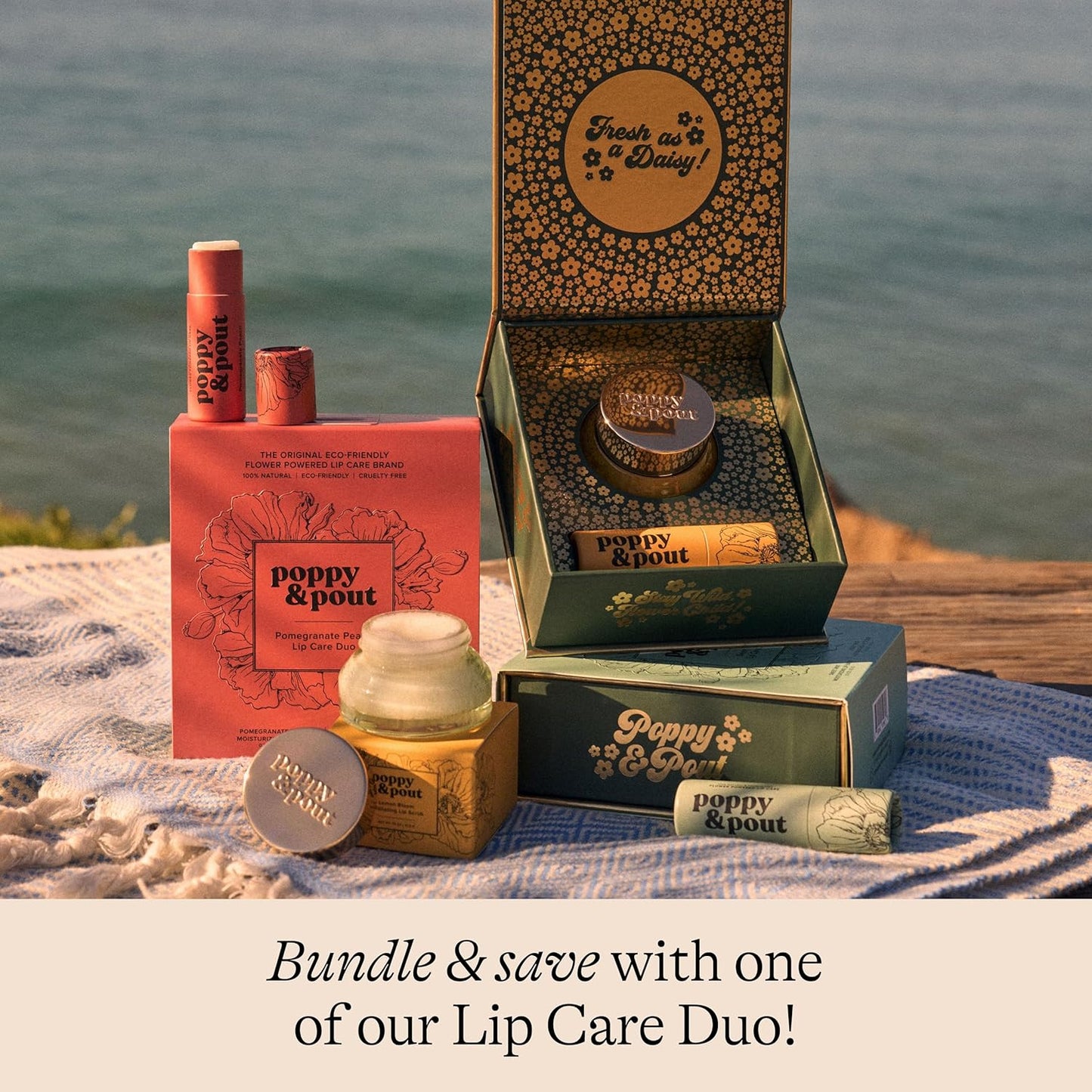 Poppy & Pout Natural Lip Scrub, Moisturizing Sugar Scrub for Dry Lips, Lip Scrubber Exfoliator with Essential Oils Smooths and Hydrates Lips, In Recyclable Glass Jars, Cruelty Free - Cinnamint