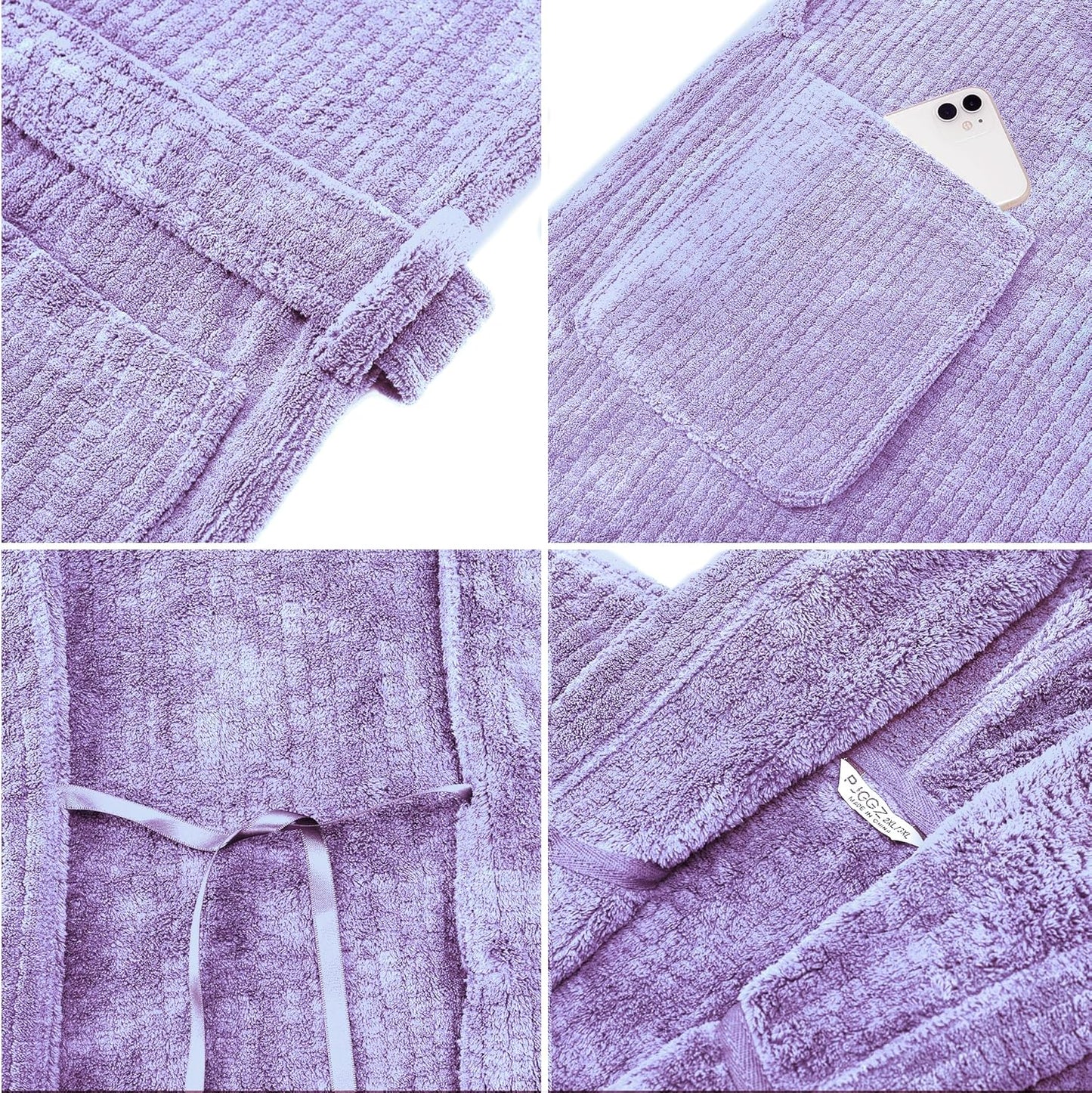 Hooded Bathrobes for Women, Soft Long Towel Robes for Women - Quick Dry yet Warm