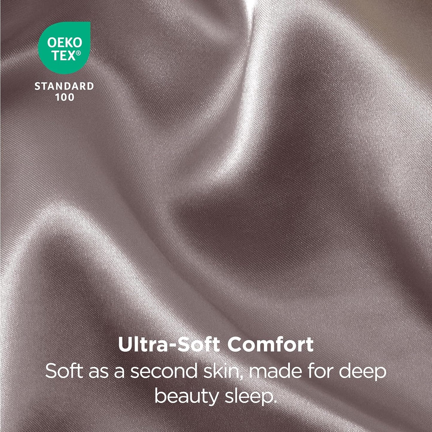 Bedsure Satin Pillowcase 2 Pack Similar to Silk Pillow Cases Standard Size, Pillow Case for Sleeping Women with Envelope Closure, Gifts for Women Men, Dusty Rose, 20x26 Inches, 2pcs